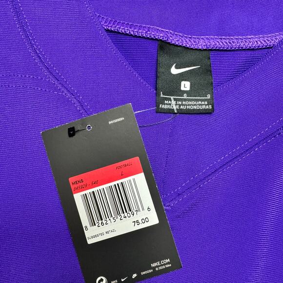 Nike Vapor Pro Football Training Jersey Purple/White 845929-546 Sz Large - Picture 3 of 8